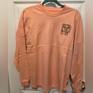 Walt Disney World Rose Gold Peach Glitter Spirit Jersey Disney Parks Size Small
